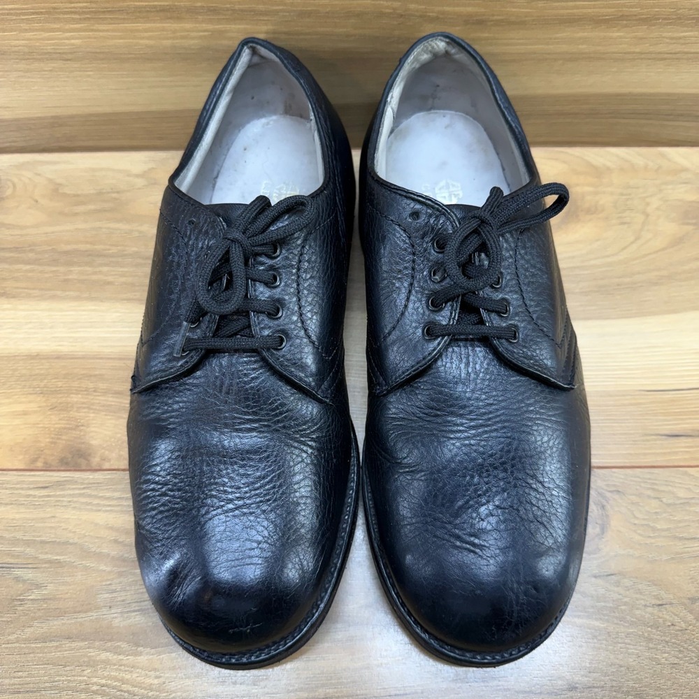 Alden Vintage Plain Toe Blucher Oxfords Mens 7.5 EEE/EEEEE Black Leather 311